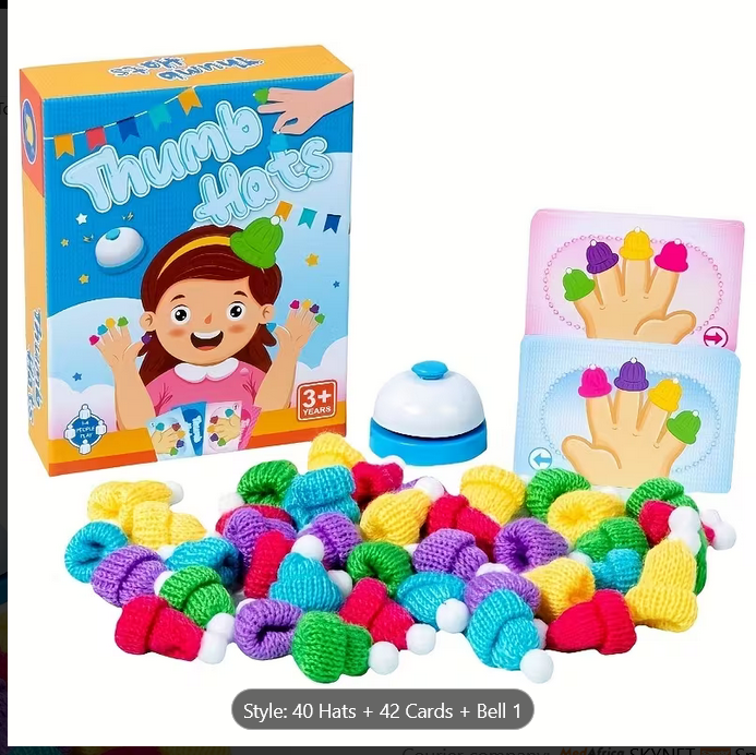 Early Literacy Starter Kit:  Thumb Hats Game